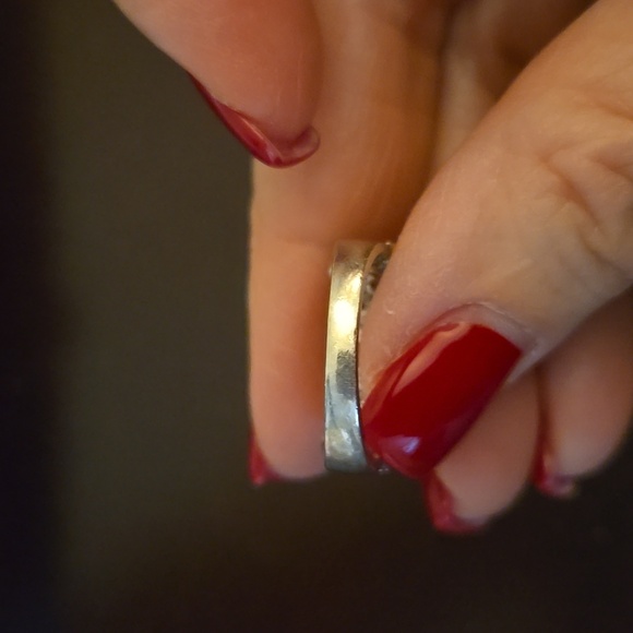 Affinity Diamond Sterling Elegant Silver Heart Ring 925 Silver Size 7 - Picture 3 of 4